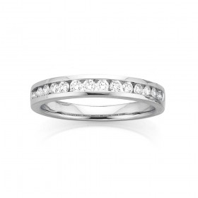 18ct-White-Gold-Diamond-Band on sale