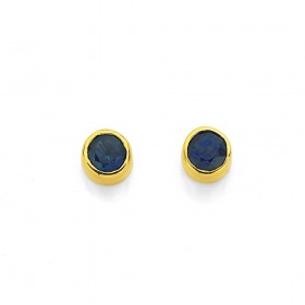 9ct-Sapphire-Stud-Earrings on sale