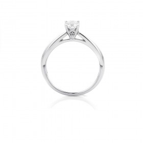 18ct+White+Gold+Diamond+Solitaire+Ring+Total+Diamond+Weight%3D+.50