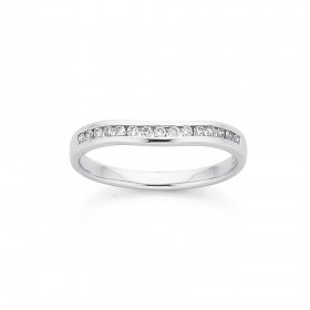 9ct-White-Gold-Slightly-Curved-Diamond-Band on sale