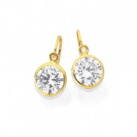 9ct+Cubic+Zirconia+Earrings