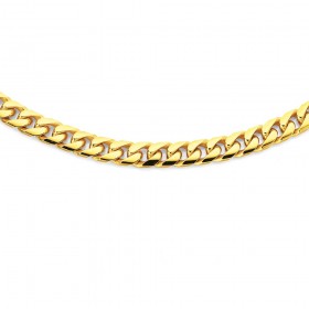 9ct+55cm+Oval+Curb+Italian+Chain