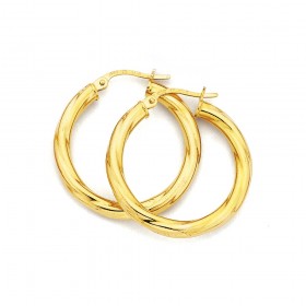 9ct-Twist-Hoops-26mm on sale