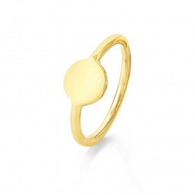 9ct+Round+Signet+Ring