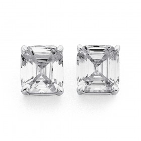 Sterling-Silver-Cubic-Zirconia-Studs on sale