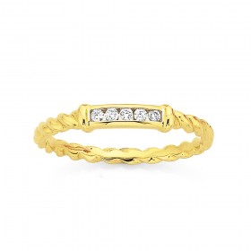 9ct-Diamond-Twist-Band-Ring on sale