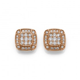 9ct-Rose-Gold-Deco-Style-Earrings on sale