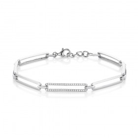 9ct-White-Gold-Linear-Diamond-Bracelet on sale