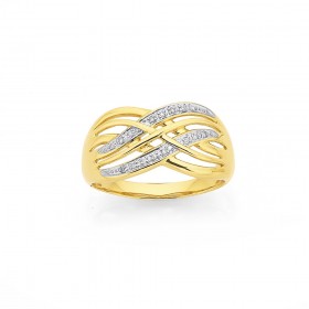 9ct-Diamond-Set-Wide-Multi-Crossover-Ring on sale