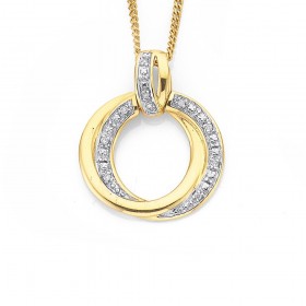 9ct%2C+Diamond+Circle+Pendant