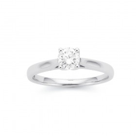 18ct-White-Gold-50ct-Diamond-Solitaire-Tulip-Set-Ring on sale