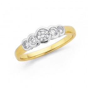 9ct-Diamond-Ring on sale