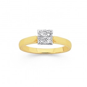 9ct-Diamond-Ring on sale