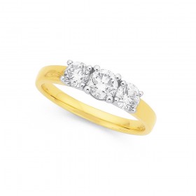 18ct-Diamond-Ring-Total-Diamond-Weight100ct on sale