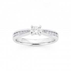 18ct+White+Gold+Diamond+Ring+Total+Diamond+Weight%3D.50ct