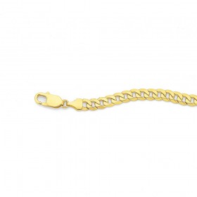 9ct-22cm-Flat-Curb-Bracelet on sale