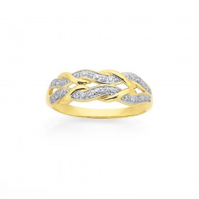 9ct-Diamond-Swirl-Ring on sale