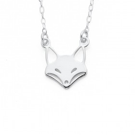 Sterling+Silver+Mini+Fox+Necklet