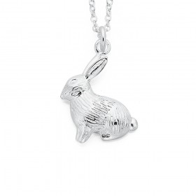 Rabbit+Necklet+in+Sterling+Silver