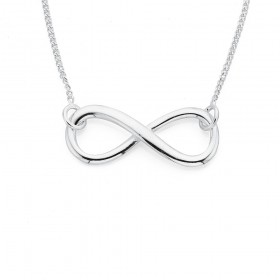 Infinity+Necklace+in+Sterling+Silver