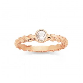 9ct+Rose+Gold+Rose+Quartz+Ring