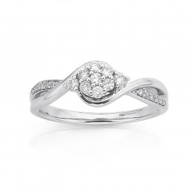 9ct-White-Gold-Diamond-Ring-TDW25ct on sale