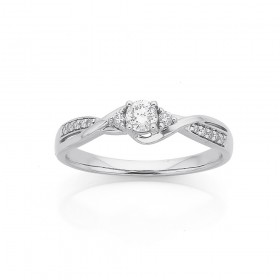 9ct+White+Gold+Diamond+Ring+TDW%3D.25ct