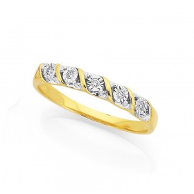 9ct-Diamond-Twist-Ring on sale