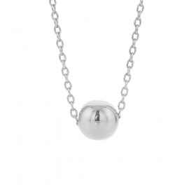 Orb+Necklet+in+Sterling+Silver