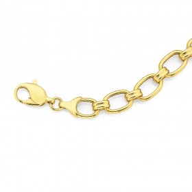 9ct-19cm-Open-Oval-Link-Bracelet on sale