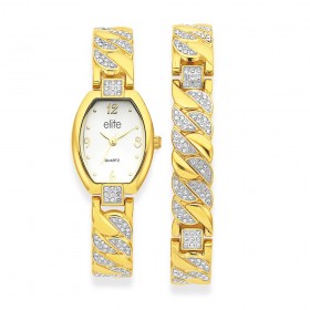 Elite+Ladies+Watch+%26amp%3B+Bracelet+Set
