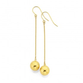 9ct-Orb-Drop-Earrings on sale