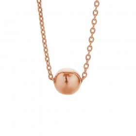 9ct+Rose+Gold+%27Mini%27+Orb+Necklet+48cm