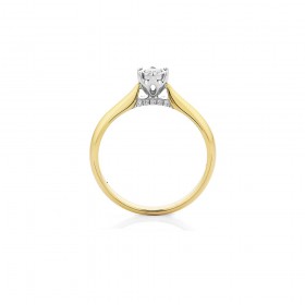 9ct+Miracle+Plate+Setting+Diamond+Ring