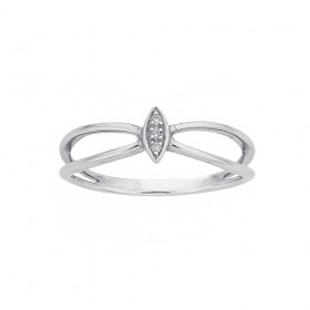 Sterling+Silver+Marquise+with+Diamond+Ring