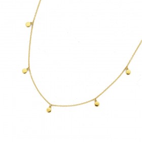 9ct-48cm-Hanging-Polished-Disc-Necklet on sale