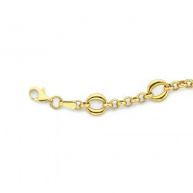 9ct-19cm-Hollow-Oval-Belcher-Bracelet on sale