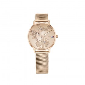 Tommy-Hilfiger-Ladies-floral-Watch on sale