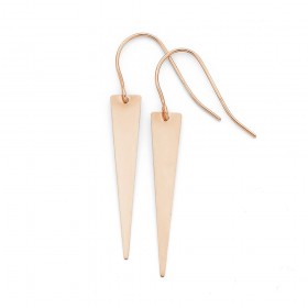 9ct-Rose-Gold-Spike-Drop-Earrings on sale