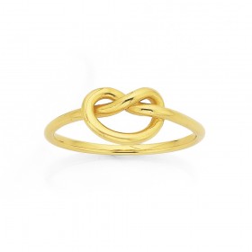 9ct-Love-Me-Knot-Ring on sale