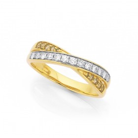 9ct-Crossover-Diamond-Ring-TDW40ct on sale