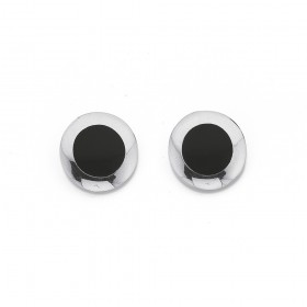 Sterling+Silver+Onyx+Stud+Earrings