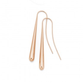 9ct-Rose-Gold-Drop-Hook-Earrings on sale