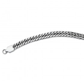 Chisel-Stainless-Steel-23cm-Curb-Link-Bracelet on sale