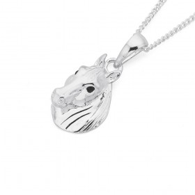 Sterling+Silver+Horse+Pendant