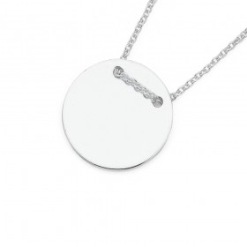 Sterling+Silver+Disc+Necklet