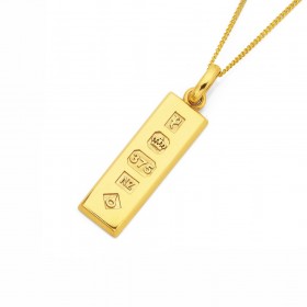 9ct+Gold+Ingot+Pendant