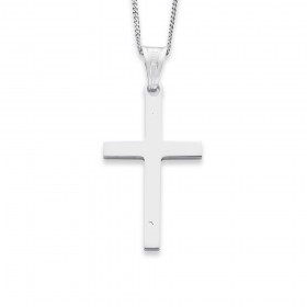 Sterling+Silver+20mm+Cross+Pendant