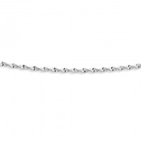 Sterling+Silver+45cm+Sparkly+Twist+Chain