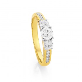 18ct+Diamond+Band+TDW%3D1ct